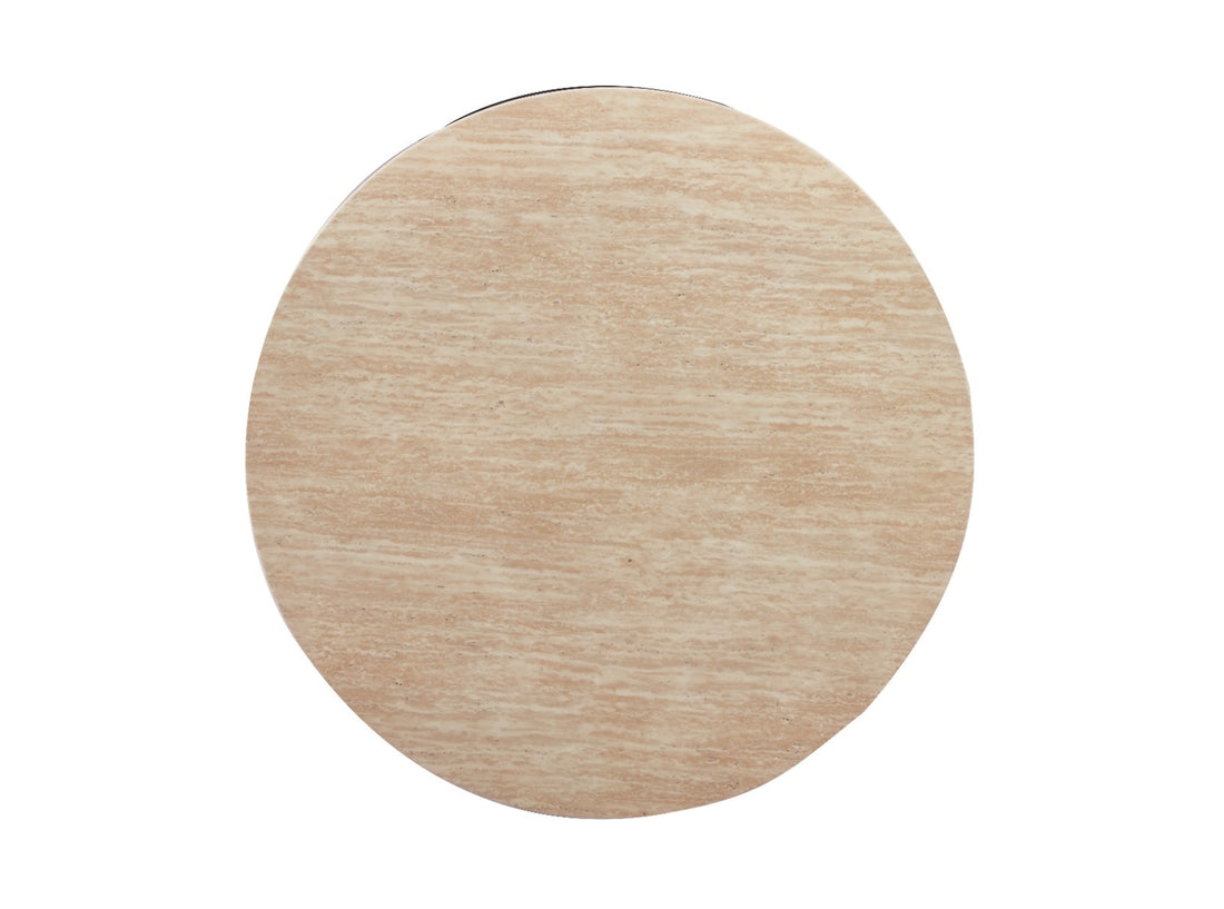 Marmeren Salontafel Rond | Travertin Look 100 CM