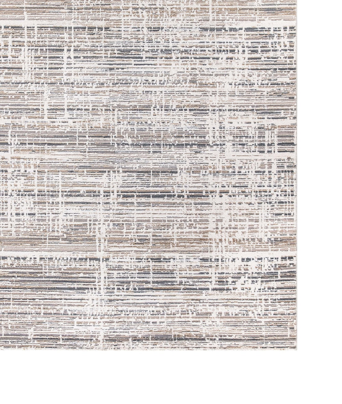 Moderne Vloerkleed met moderne lijnpatroon in beige en grijstinten - 160x230 cm - Acryl