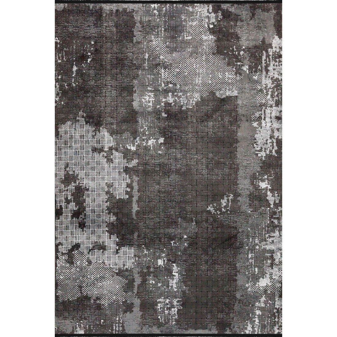 Vloerkleed in donkere industriële stijl - 160x230 cm - Polypropyleen en Polyester
