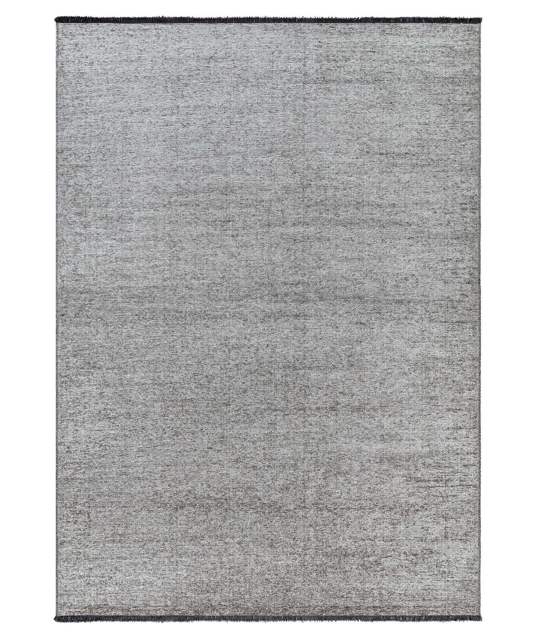 Zwart-Grijs Vloerkleed 160x230 cm - Polypropyleen en Polyester