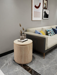 Bijzettafel Travertin