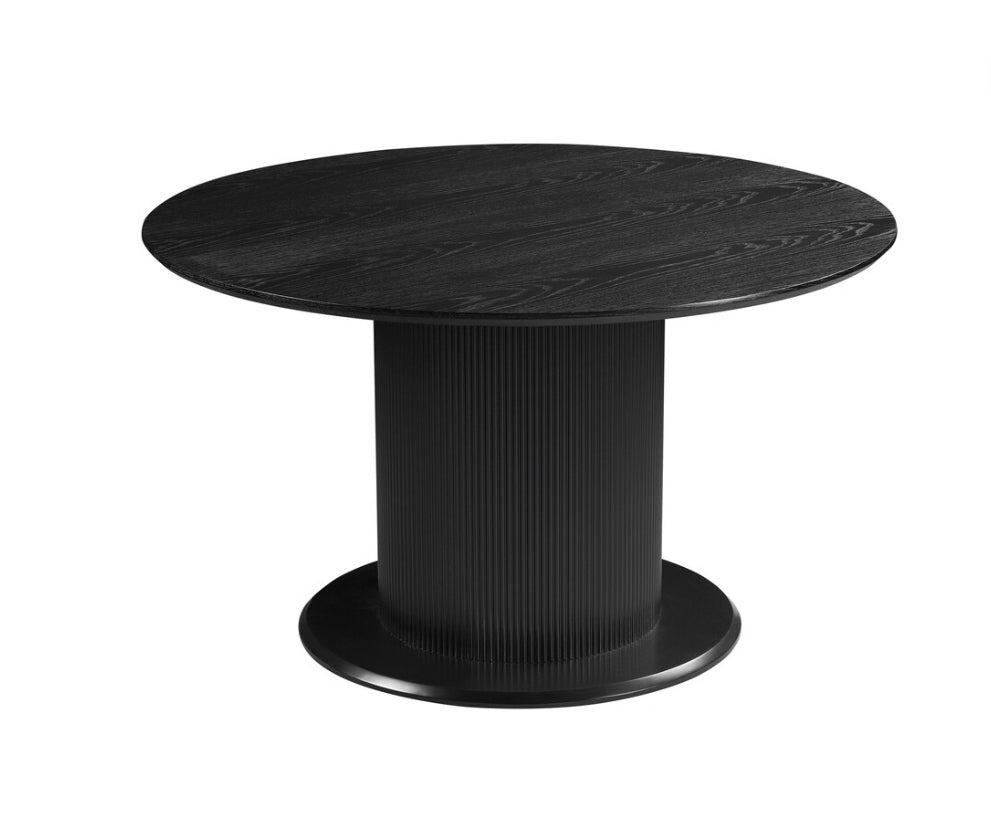 Zwarte ronde eettafel Luna 130 CM