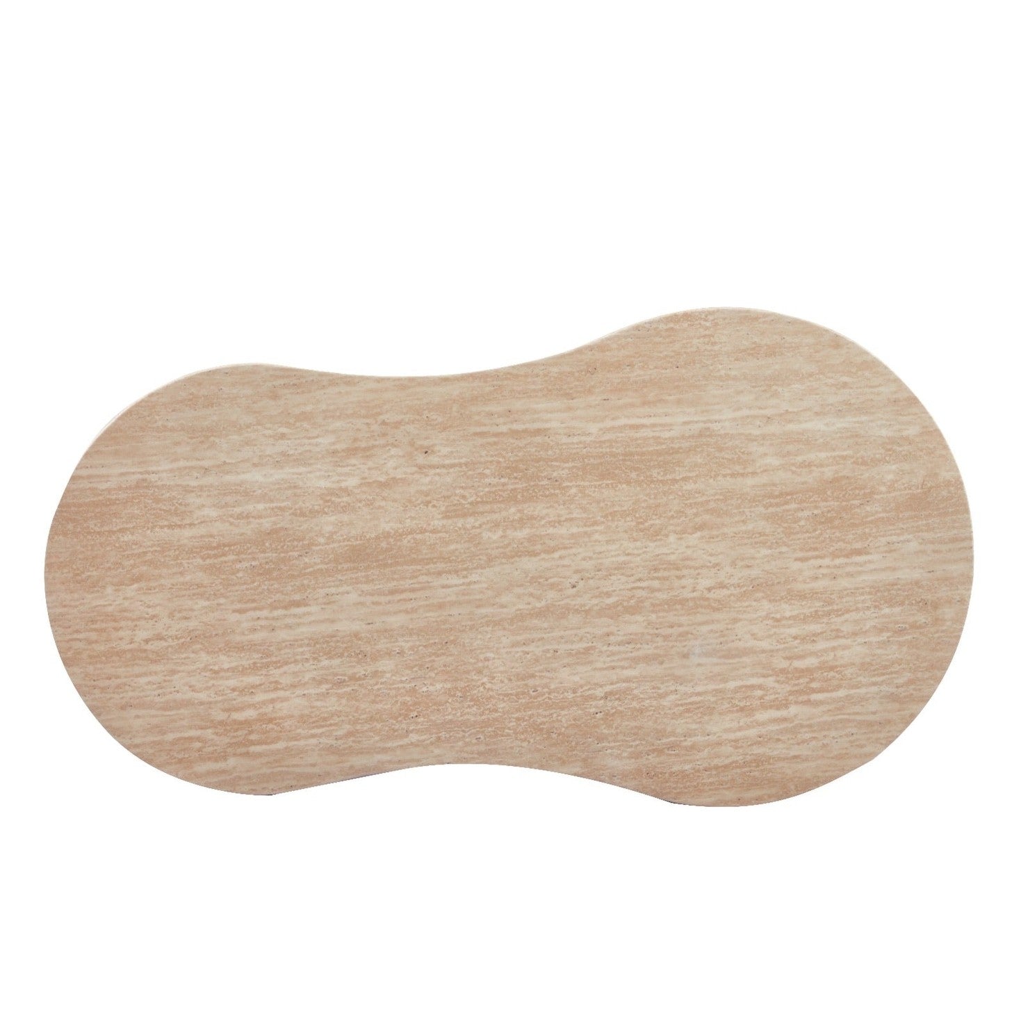 Organisch Vormgegeven Salontafel – Travertin Marmeren Blad