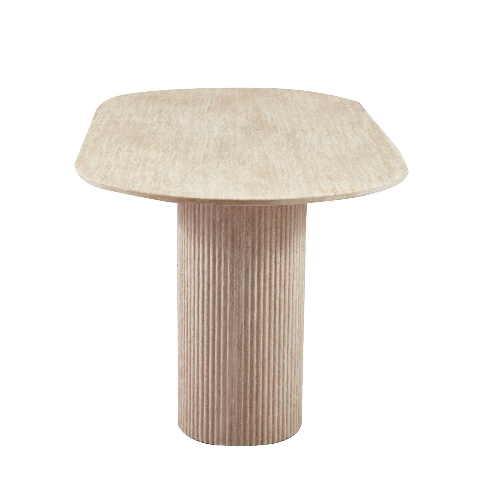 Beige Eettafel Ovaal