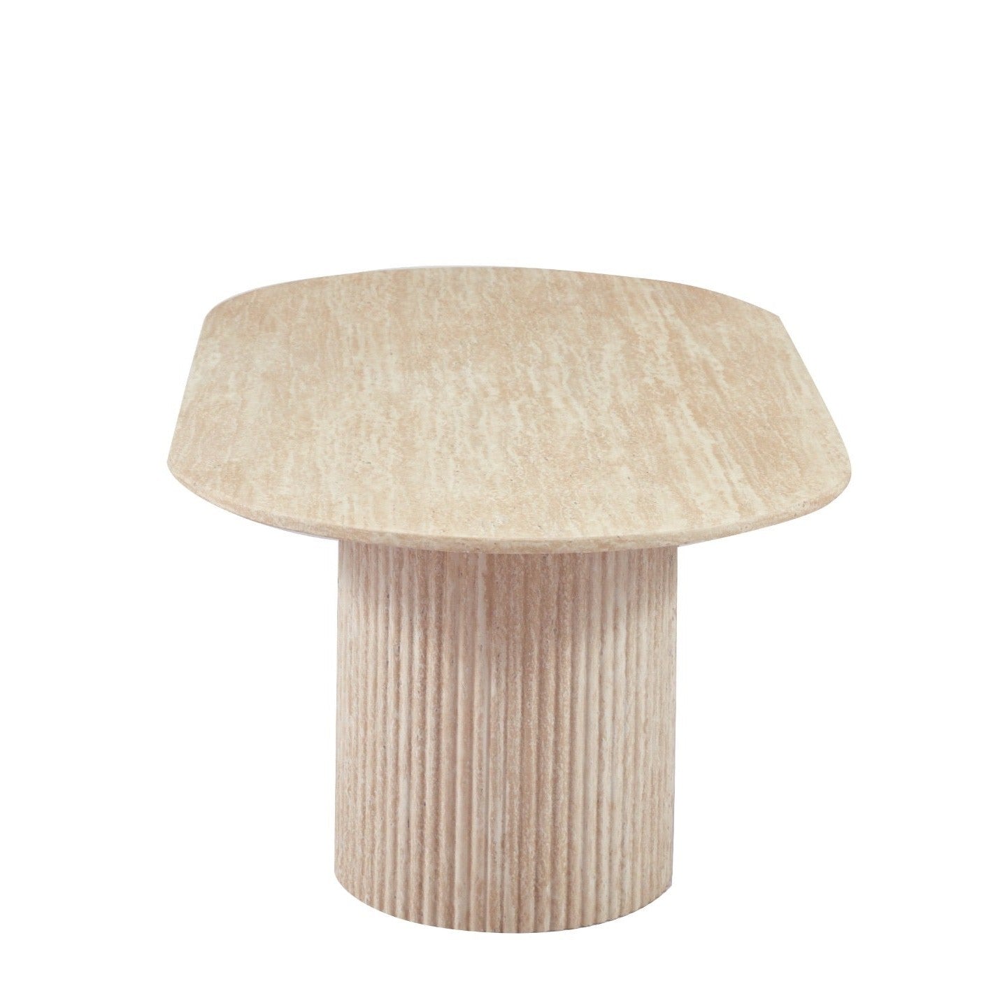 Rechthoekige Salontafel – Travertin Marmeren Blad