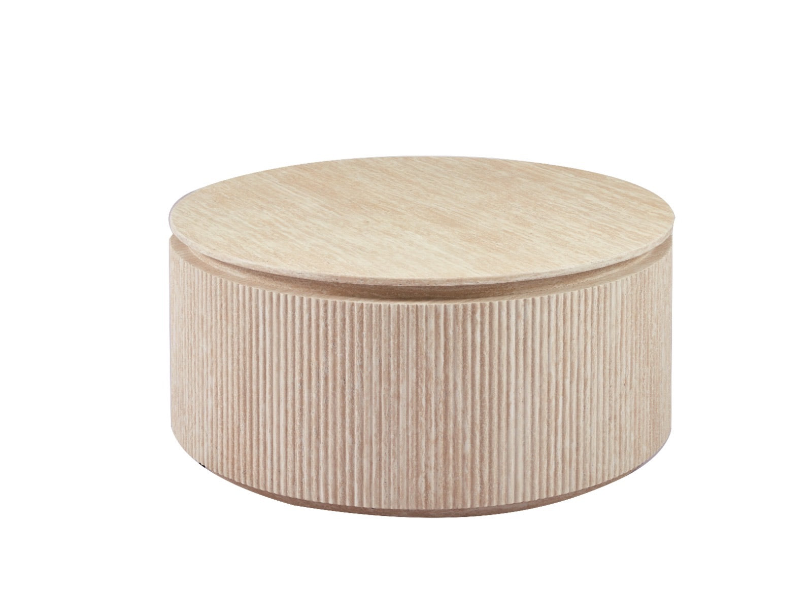 Marmeren Salontafel Rond | Travertin Look 100 CM