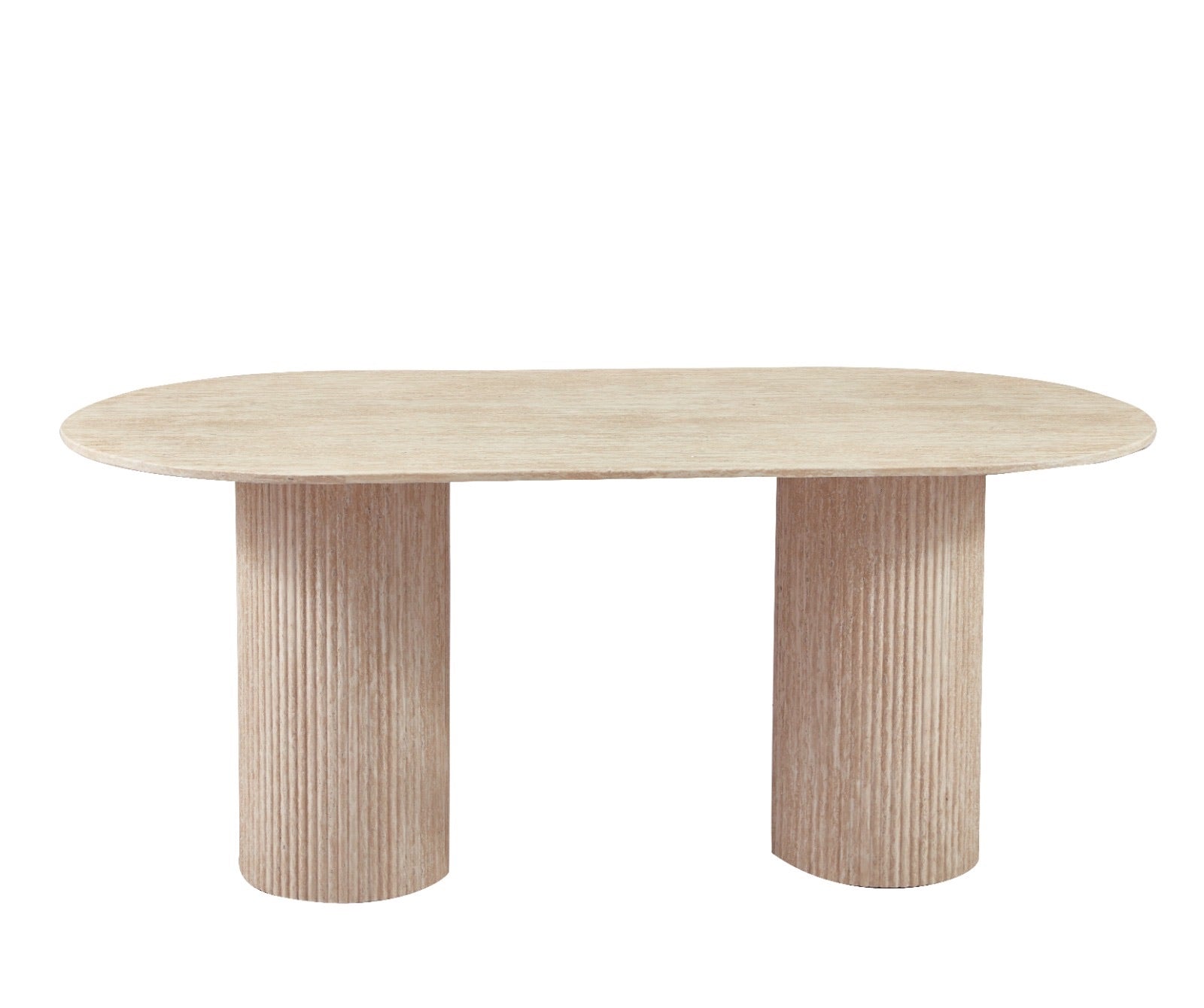 Beige Eettafel Ovaal