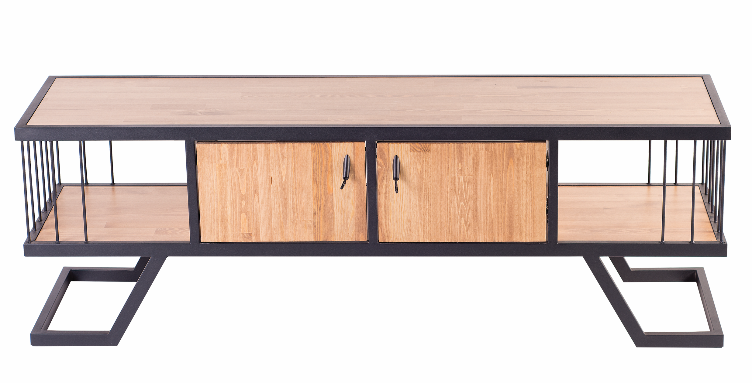 TV-Meubel – MDF Planken – Metalen Frame