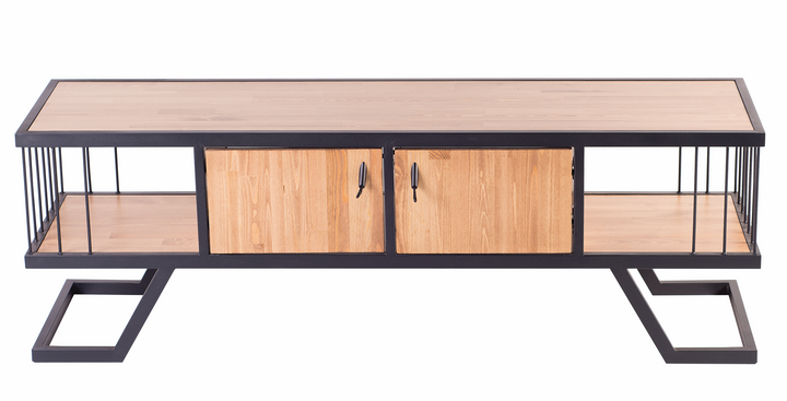 TV-Meubel – MDF Planken – Metalen Frame