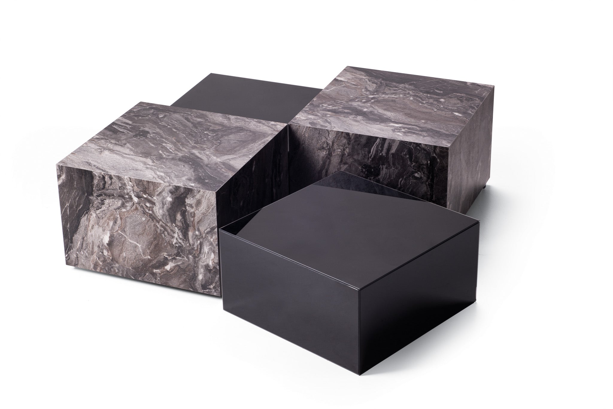 IGOR WOODEN salontafel Marmer - Zwart