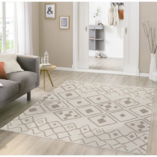 Koza Hali Vloerkleed Casa Katoen 21645 Vizon 160x 230cm