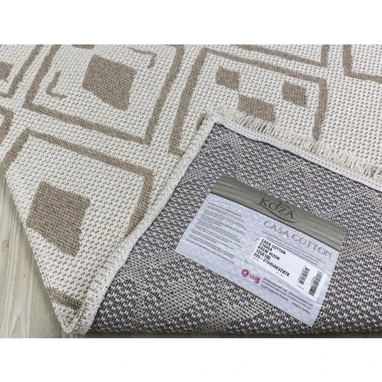 Koza Hali Vloerkleed Casa Katoen 21645 Vizon 160x 230cm