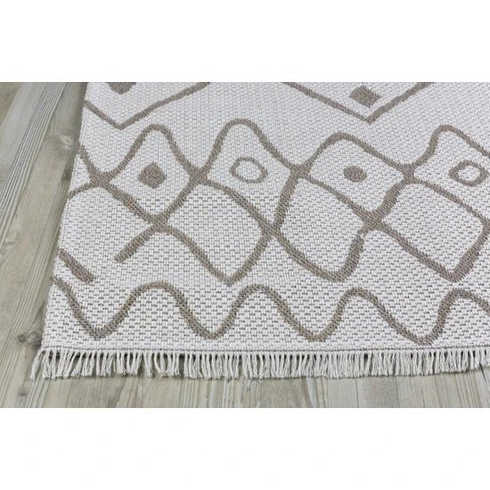 Koza Hali Vloerkleed Casa Cotton 21645 Vizon 160x 230cm - ultraluxuryliving