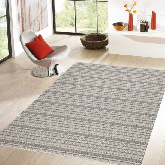 Koza Hali Vloerkleed Casa Cotton 2611 Vizon 160x 230cm - ultraluxuryliving