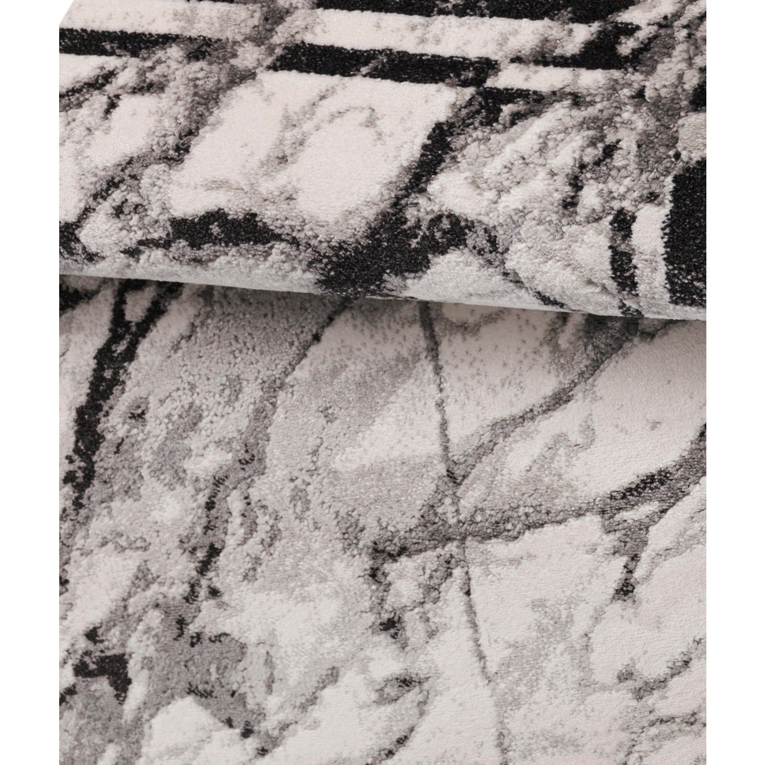 Luxe Marmerlook Vloerkleed - 160x230 cm - Polypropyleen en Polyester