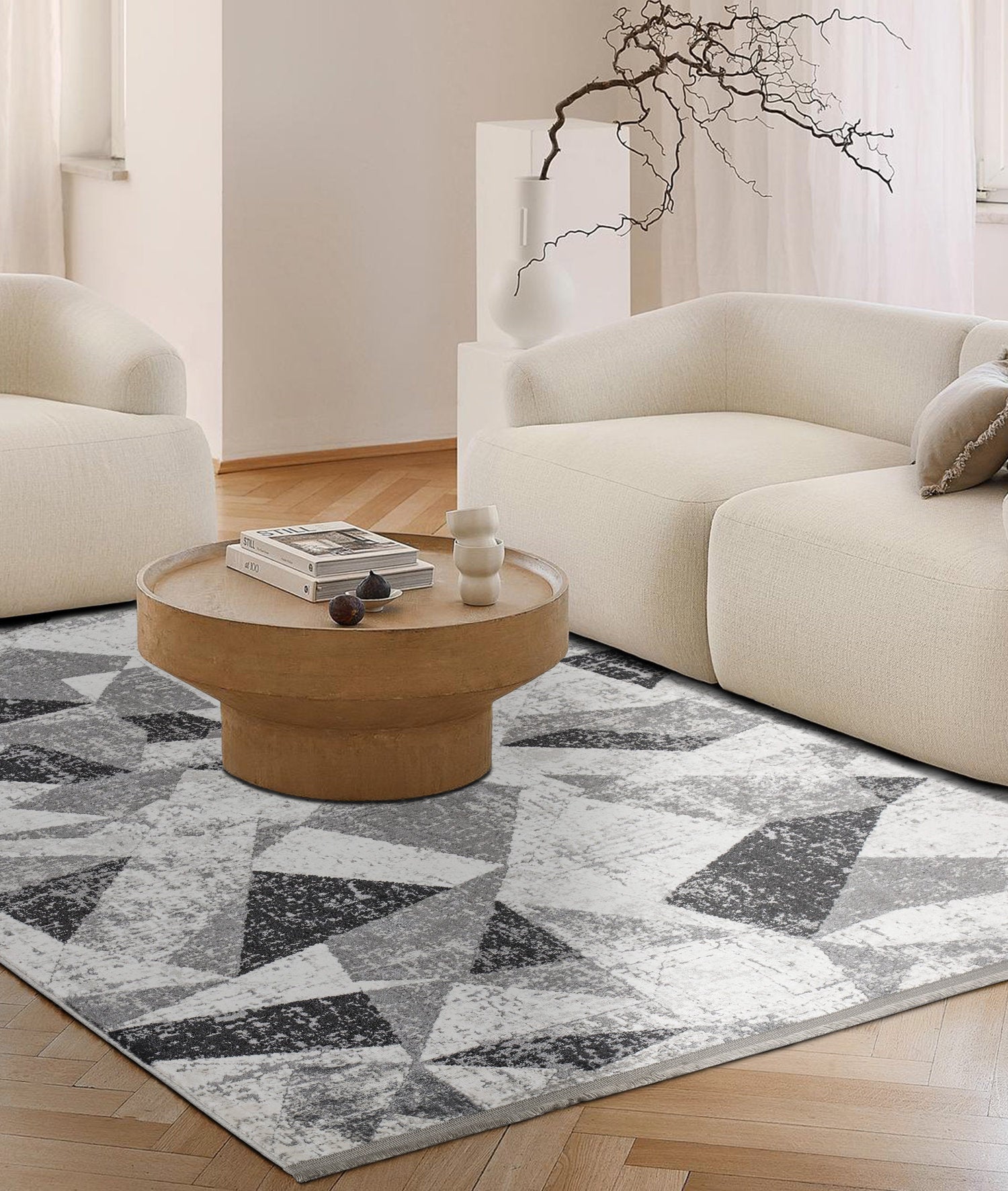 Modern Geometrisch Vloerkleed - 160x230 cm - Polypropyleen en Polyester