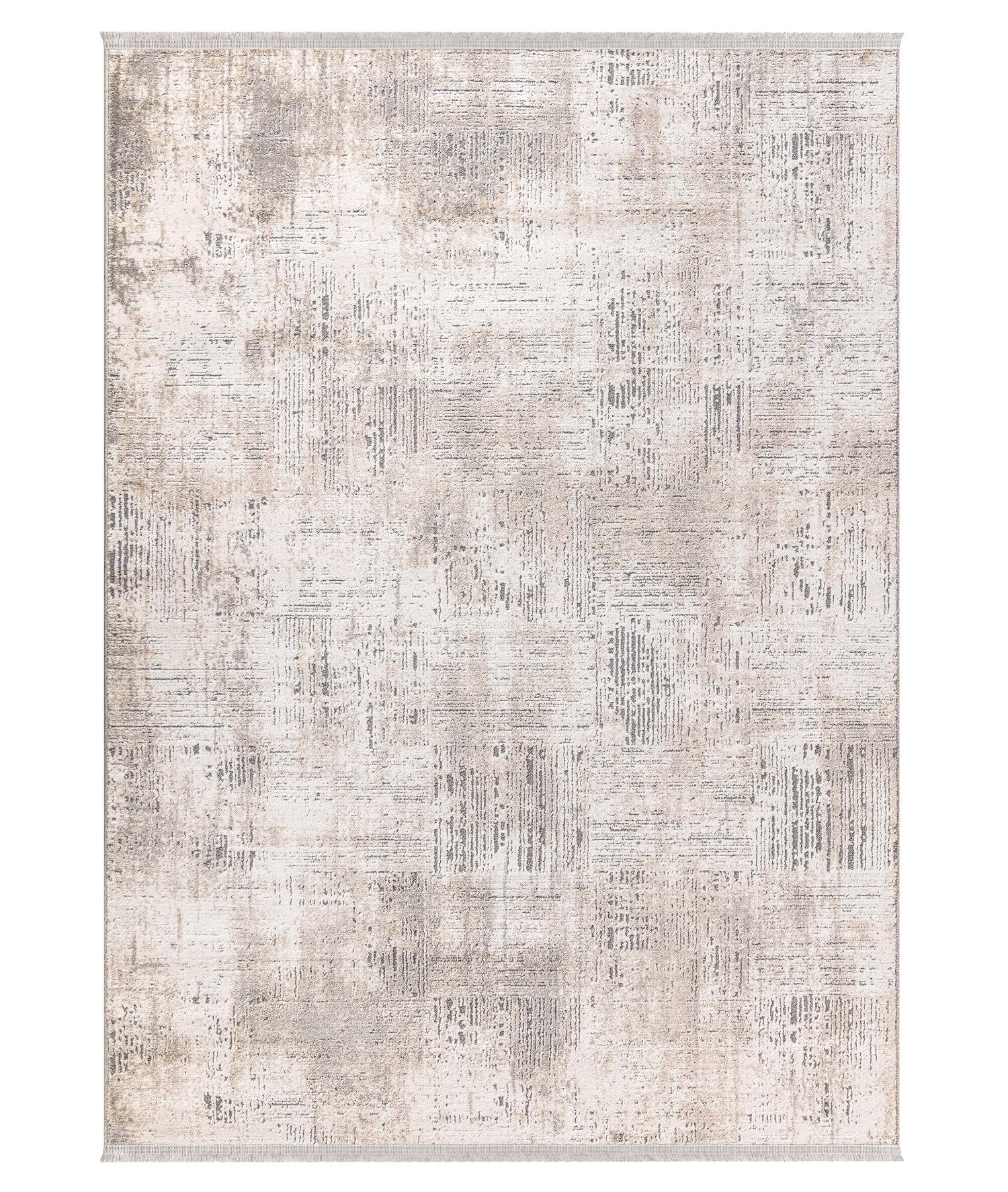 Stijlvol katoenen vloerkleed met subtiele textuur in neutrale tinten - 160x230 cm