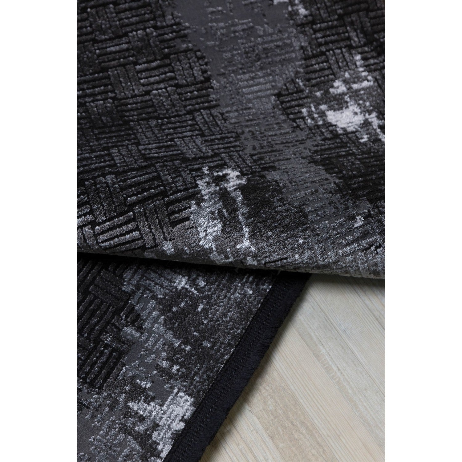 Vloerkleed in donkere industriële stijl - 160x230 cm - Polypropyleen en Polyester