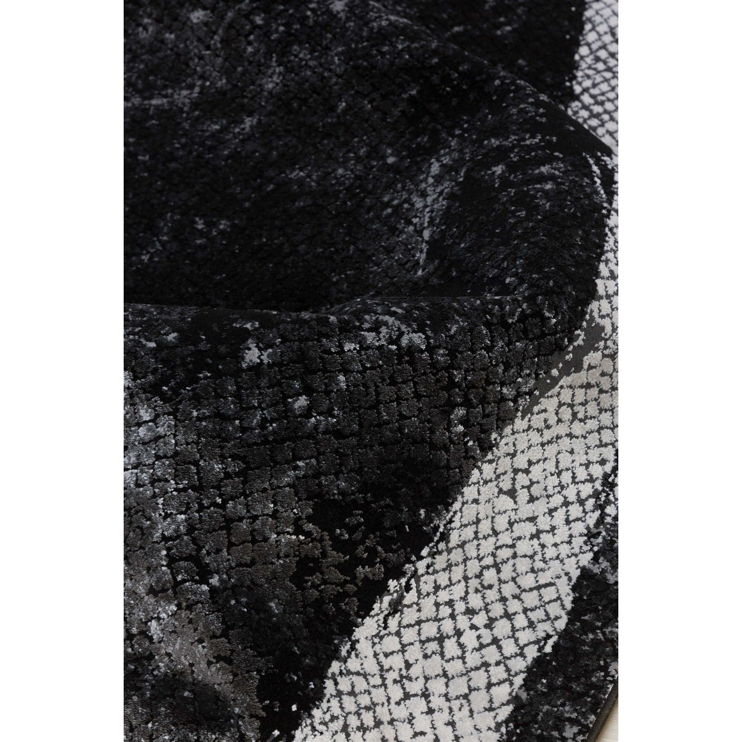 Donker Modern Vloerkleed - 160x230 cm - Polypropyleen en Polyester