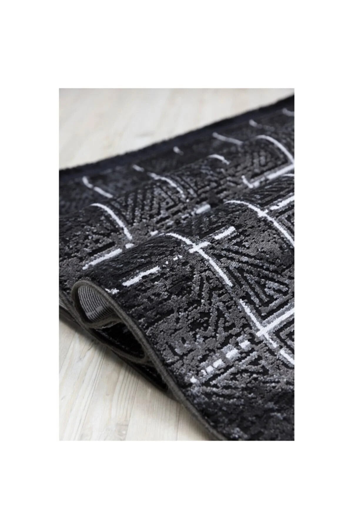 Donker Geruit Vloerkleed - 160x230 cm - Polypropyleen en Polyester