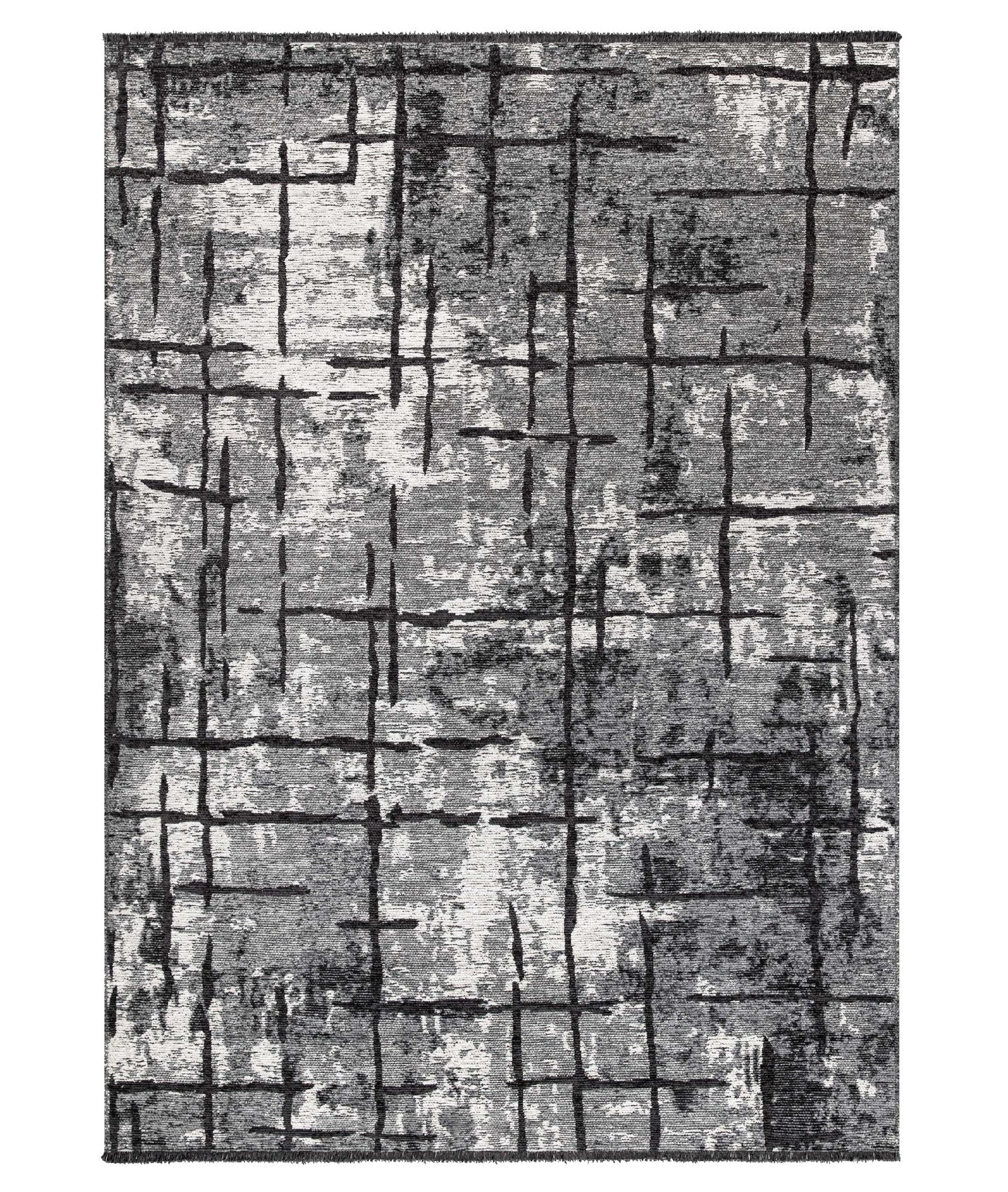 Modern Grijs Vloerkleed 160x230 cm - Polyester Chenille