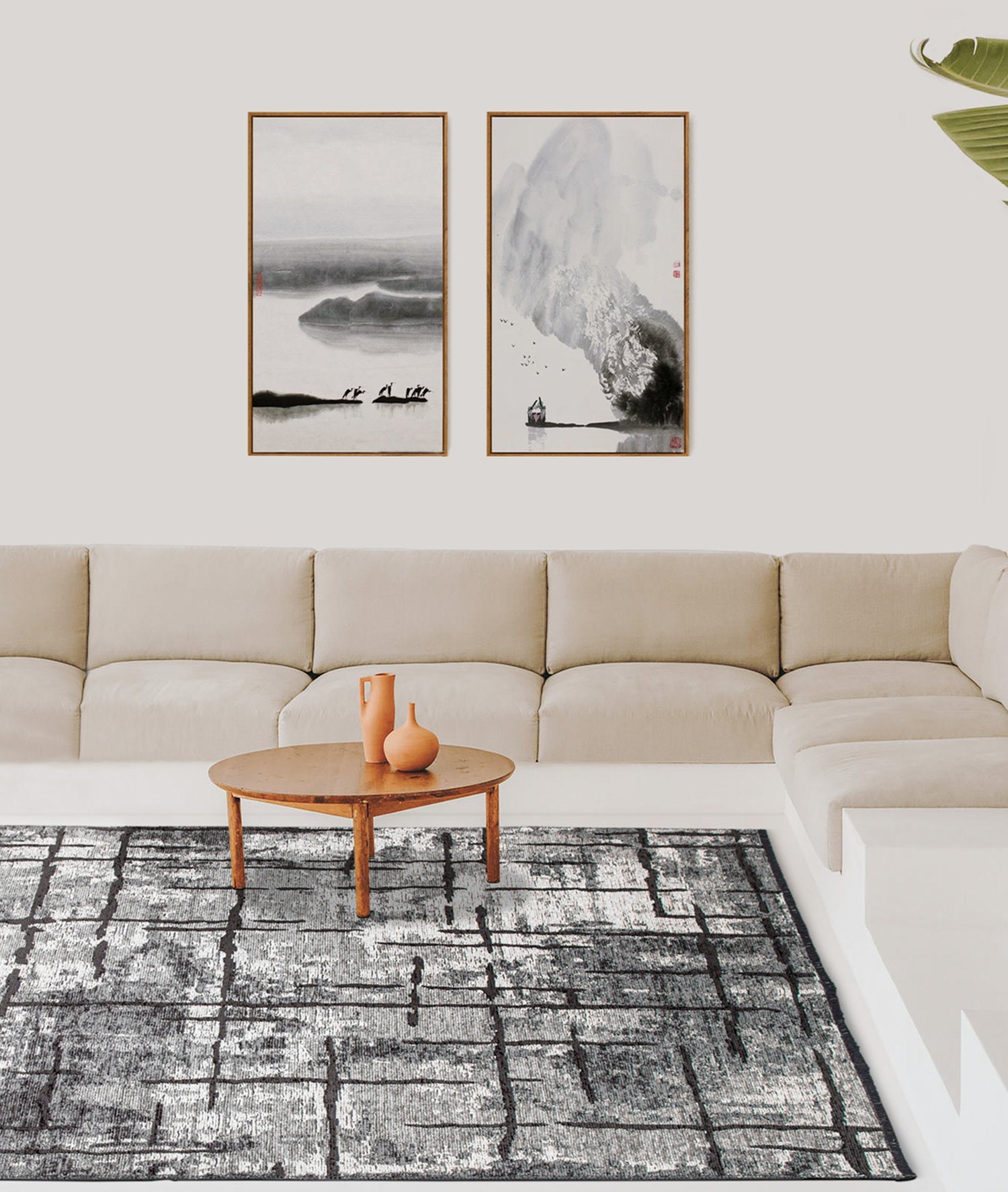 Modern Grijs Vloerkleed 160x230 cm - Polyester Chenille