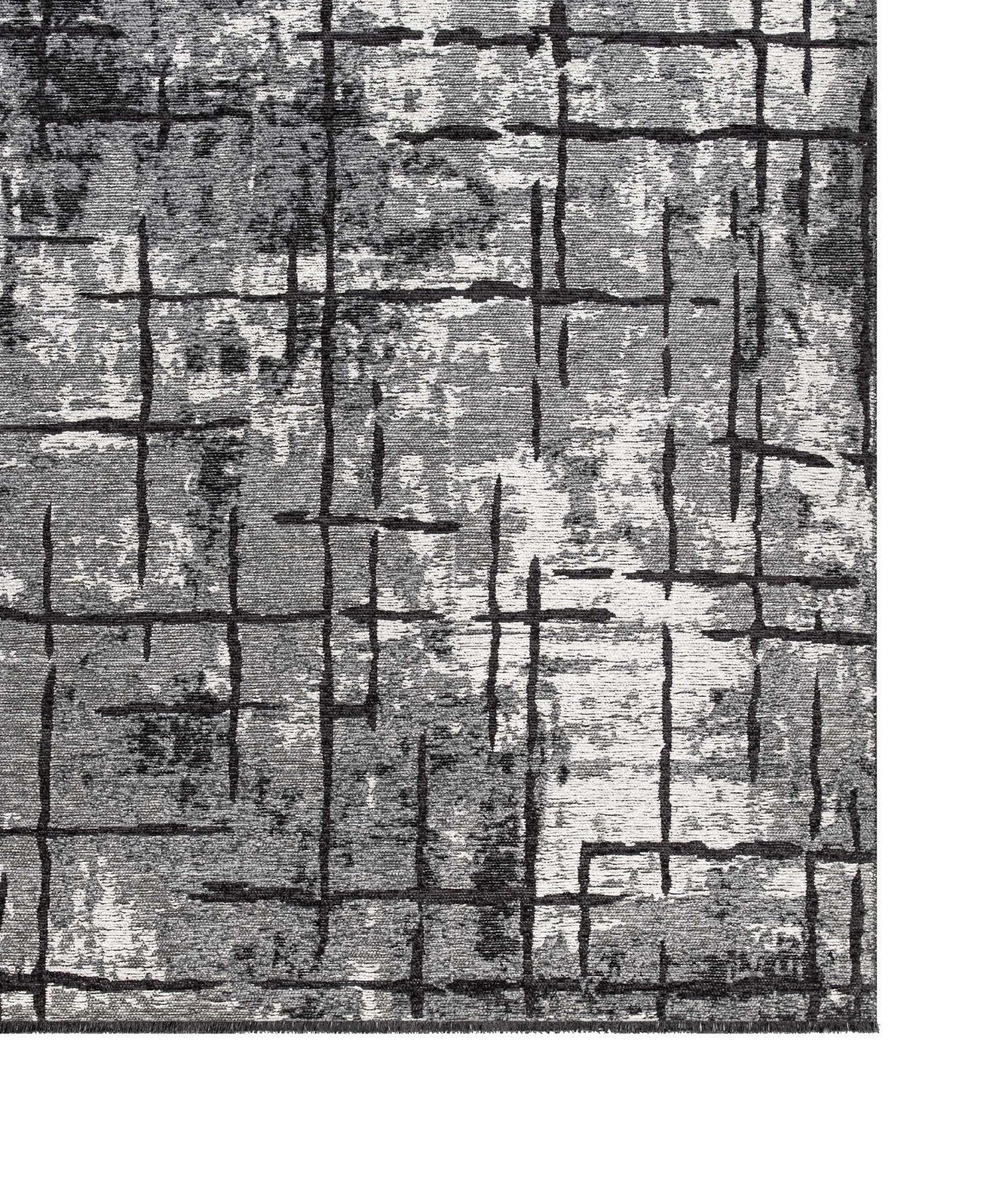 Modern Grijs Vloerkleed 160x230 cm - Polyester Chenille