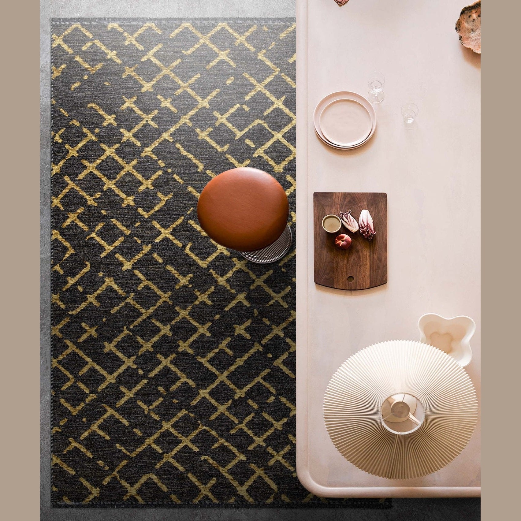 Modern Vloerkleed 160x230 cm - Chenille en Polypropyleen