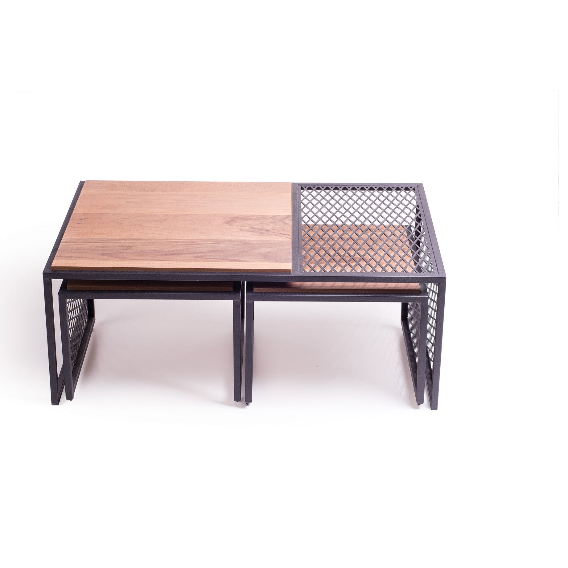 Set van 3 Salontafels – Houten Blad