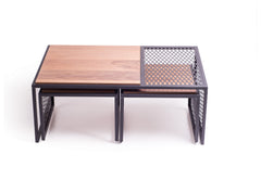 MESA WOODEN Salontafel Set van 3