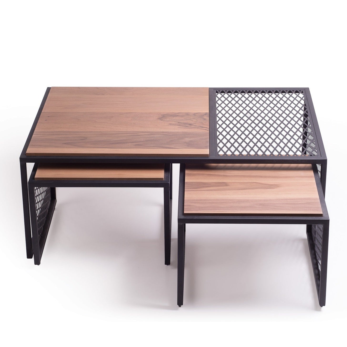 Set van 3 Salontafels – Houten Blad